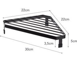 Yamazaki Hoekrek voor Fornuis - Tower - Zwart