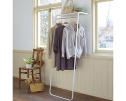 Yamazaki Leunend Kledingrek met Plank - Tower - Wit
