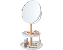 Yamazaki Make Up Spiegel en Accessoire houder - Tosca - Wit