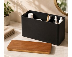 YAMAZAKI Opbergbox voor sanitair - Rin - bruin