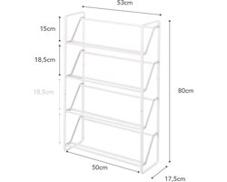 Yamazaki Schoenenrek - 4 niveaus - Slim - Wit
