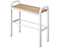 Yamazaki Schoenenrek met Houten Plank - Tower - Wit