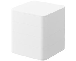 Yamazaki Sieradendoos Vierkant - 4 niveaus - Tower - Wit