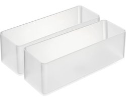 Yamazaki Stapelbare Lade Organizer - diep | smal - Tower - Wit