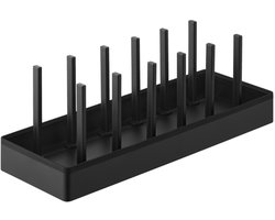 Yamazaki Tower Deksel & pannenhouder verstelbaar - Zwart