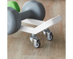 Yamazaki Tower Dumbbell rek op wielen - Wit