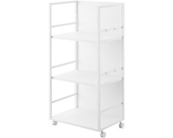 Yamazaki Tower Opbergtrolley 3-laags semi gesloten - Wit