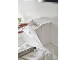 Yamazaki Zelfklevend Badkamer Prullenbakje - Tower - Wit