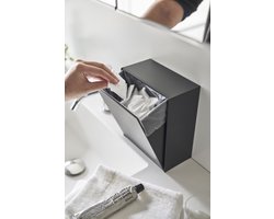 Yamazaki Zelfklevend Badkamer Prullenbakje - Tower - Zwart
