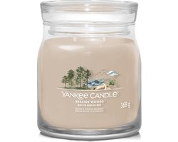 Yankee Candle - Seaside Woods Medium Geurkaars - 50 branduren - 2 lonten
