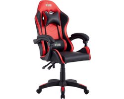 YAR Bureaustoel - Ergonomische bureaustoel met kantelmechanisme - Ergonomische directiestoel - Ergonomische luxe gamingcomputerstoel - Voor gaming/kantoor/thuiswerk - Extra dikke vulling - Rood