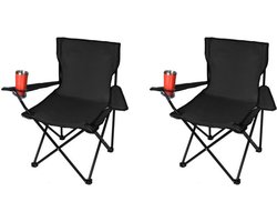 Yar Simplechair - Campingstoel - Inklapbaar Visstoel - Vouwstoel - Comfortabel - Opvouwbaar Stoel - Max. 120 KG - 2 stuks