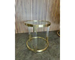 Yara Bijzettafel Brush Gold 55Ø