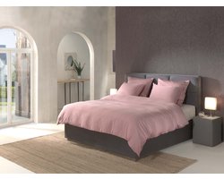 Yellow Dekbedovertrek Bamboo - Tweepersoons - 200x200-220 cm - Shady Pink