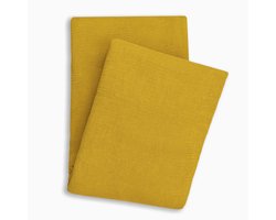 Yellow ICA Sprei - 100% Katoen - 180x260 cm - Goud