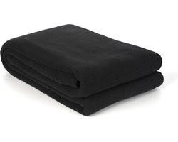 Yellow Ica Sprei - Lits-jumeaux - Katoen - 180x260cm - Zwart