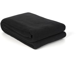 Yellow ICA Sprei - Lits-Jumeaux - Katoen - 270x260 cmcm - Zwart