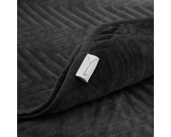 Yellow Ink-Black Sprei Madeline 180x260 cm, gemaakt van 100% Polyester