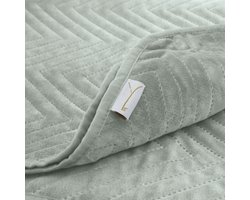 Yellow Laurel-Green Sprei Madeline 180x260 cm, gemaakt van 100% Polyester