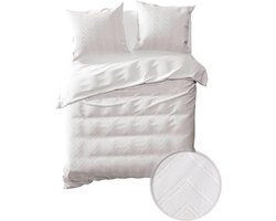 Yellow Mint - Dekbedovertrek - Tweepersoons - 200x200/220 cm + 2 kussenslopen 60x70 cm - White