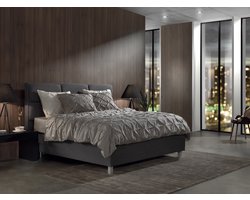 YELLOW Nova Dekbedovertrek - Eenpersoons - 140x200/220 cm - Glacier Grey