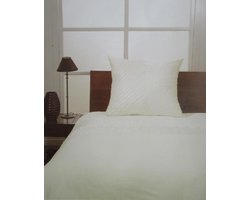 Yellow Zaragoza Dekbedovertrek - Eenpersoons -155x220 + 80x80 cm - Ecru