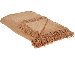 YERBENT - Bedsprei - Goudbruin - 220 x 240 cm - Katoen