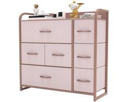 YITAHOME Commode - Opbergkast met 7 Laden - Modern Design - 1 stuk - MDF en Metaal - 80x29x79 cm