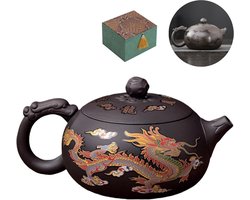 Yixing Zisha theepot 450ml - handgemaakt van natuurlijke klei