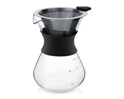 Ynkkvre -French Press - Koffiezetapparaat - Dubbelwandig Filter Zonder Papieren Filters 400 Ml - 2-3 Koppen - Thuis/Zwart