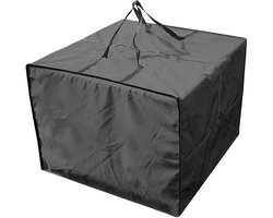 Ynkkvre - Kussentas buitenstoelen - Outdoor Covers - Opberghoes voor tuinkussens - Waterdichte 210D Oxford stof 3000mm - Groot formaat 81x81x61cm - Eenvoudig opvouwbaar voor opslag - Beschermt tegen vocht en stof