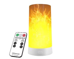 Ynkkvre - LED lamp - Vuurvlam Lamp - Kaarsen - LED Flame - Fakkel Lamp - Kaars Effect - Led Vlam Lamp - met Afstandsbediening - Bewegende Vlam - Dimbaar - Timer Functie - met Vlameffect - voor Thuis /Feest /Festival /Kerstmis /Kerstmis /Halloween
