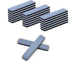 Ynkkvre - Set van 24 Teflon Meubelglijders 70 x 19 mm - Zelfklevende Stoelglijders voor Tapijt en Harde Vloeren - PTFE Meubelpads Slijtvast en Geluiddempend