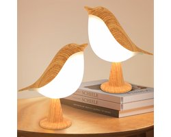Ynkkvre - Vogel LED Tafellamp - Aanraakbediening, Dimbaar met Aromatherapie en Oplaadbare Batterij