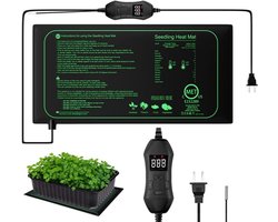 Ynkkvre - Warmtemat Planten - Kweekmat - Kweekmat Verwarmingsmat - Verwarmingsmat Planten - Warmtemat Planten Kweken - Warmtemat Planten Met Thermostaat - 2-in-1 thermostatensysteem - 50W uniforme verwarming - IP67 waterbestendig PVC
