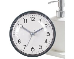 Ynkkvre - Zuignap Badkamer Klok - Waterdichte Douche Klok met Extra Grote Cijfers - Sterke Zuigkracht voor Spiegels en Tegels - Batterij Gevoed - Ideaal voor Badkamer, Keuken en Kantoor - Groente