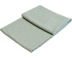Yoga handdoek antislip asgroen - Lotus