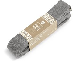 Yogagordel - Stretchband - Verbeteren van rek - Biologisch katoen - 250 cm - Aubergine-rood