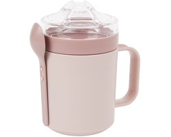 Yoghurtbeker to go - Muesli beker - Lunchbeker - Mueslibeker - Yoghurt beker met deksel en lepel - vaatwasser - magnetron