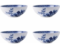 Yoghurtschaal Paauw blauw - Porselein - 14 cm - 4 stuks