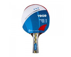 Yogo Tafeltennisbatje Carbon - 7 lagen multiplex - met koolstofvezel - 3 sterren