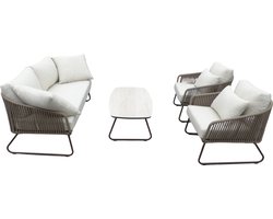Yoi - Calera 4 piece loungeset aluminium bronze/belt toffee/wool wh...