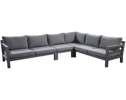 Yoi - Loungeset Midori hoekset XL (met middenstuk), Grijs frame, gr...