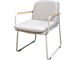 Yoi - Serra dining chair aluminium salix rope salix/flax beige AW