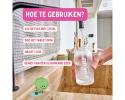 YOKUU Probiotische Vegan Handzeep – Wilde Bessen – 1 Herbruikbare Glazen Fles + 3 Parels – Schuimende Waterloze Zeep