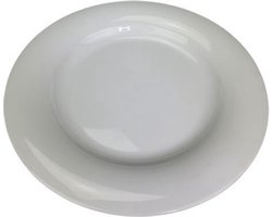 Yong Ontbijtbord - Wit - Glas - Ø 21.5 cm - Set van 4