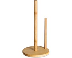 YONO Bamboe Keukenrolhouder Staand - Rollenhouder - Hout