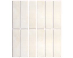 YONO Plaktegels - Zelfklevende Tegels Keuken en Badkamer - Tegelstickers - 29x22,9 cm - Waterdicht en Hittebestendig - 5 Stuks - Creme