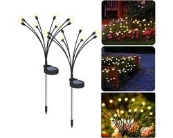 YONO Tuinverlichting op Zonne Energie - Tuinspots voor Buiten - Solar Prikspots - Grondspots - Vuurvliegjes - Set