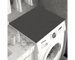 YONO Wasmachine Beschermer Bovenkant - Anti Slip Mat Hoes - 58,5x49 cm - Zwart
